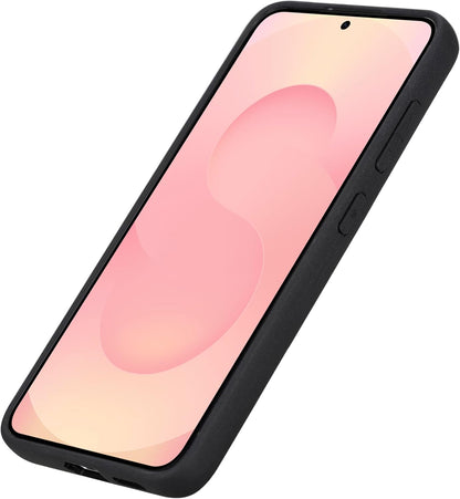 Leather Samsung Galaxy S25+ Case – Slim Flex, Card Holder, Wireless Charging