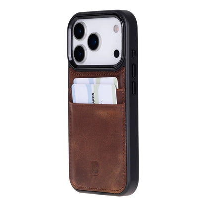 Leather iPhone 17 Pro Case – 2-Card Folio, Magsafe & RFID Compatible