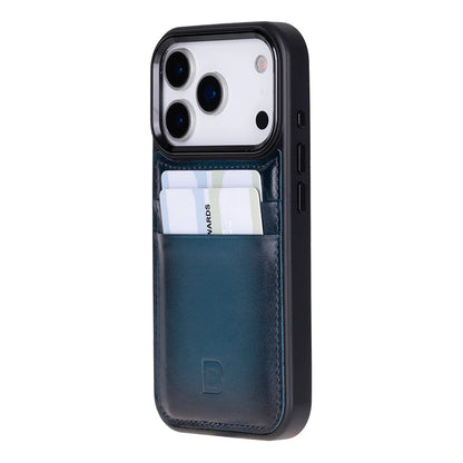 Leather iPhone 17 Pro Case – 2-Card Folio, Magsafe & RFID Compatible