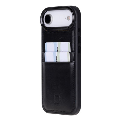 Leather iPhone 17 Air Case – 2-Card Folio, Magsafe & RFID Compatible