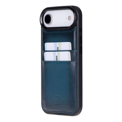 Leather iPhone 17 Air Case – 2-Card Folio, Magsafe & RFID Compatible