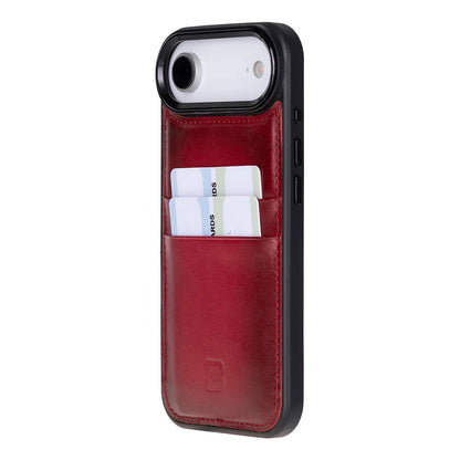 Leather iPhone 17 Air Case – 2-Card Folio, Magsafe & RFID Compatible