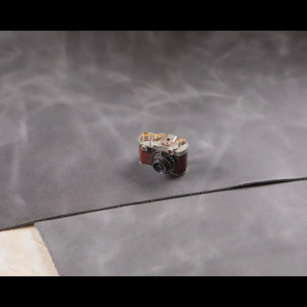 Genuine Leather Pieces for Crafts – Full Grain Crazy Horse Cowhide 2mm, Pre-Cut DIY Material