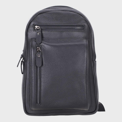 Personalized Leather Crossbody Bag for Men – Sling, Shoulder, Backpack, Travel