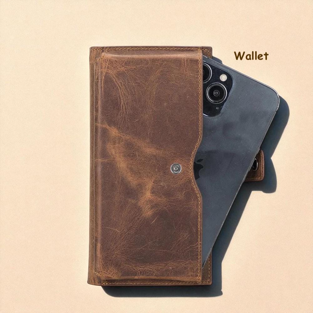 Personalised Leather Clutch Purse – Personalized Zippered Wallet & iPad Organizer