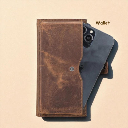 Personalised Leather Clutch Purse – Personalized Zippered Wallet & iPad Organizer