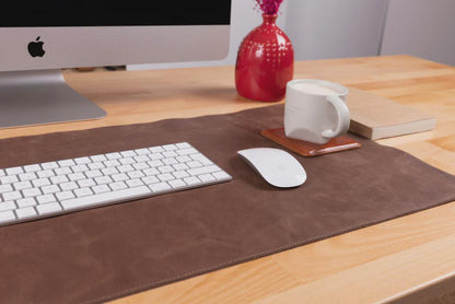 Custom Leather Desk Pad – Monogrammed Blotter, Large Writing / Office Accessory