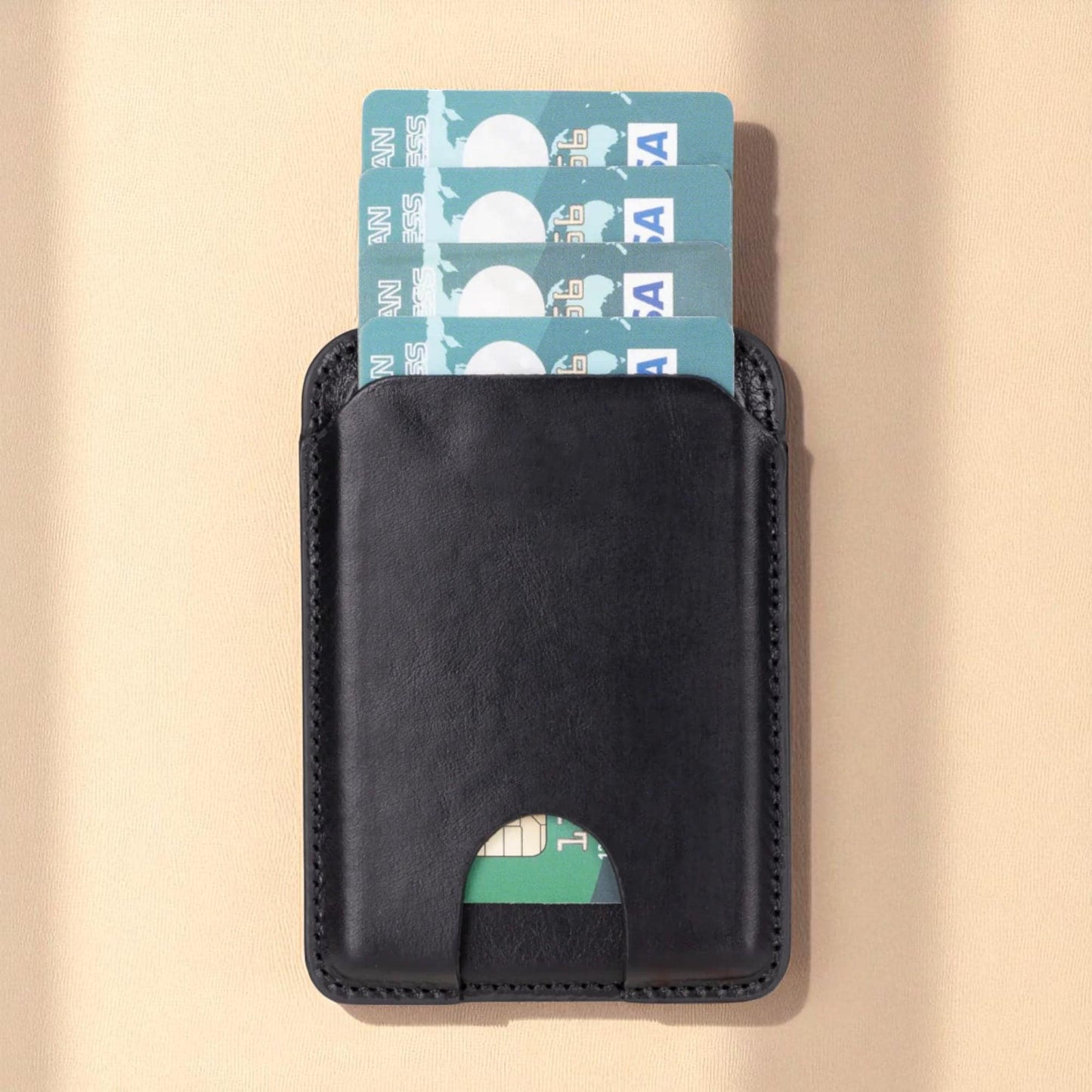 Personalised Leather Magnetic iPhone Wallet Case – Detachable Magsafe Card Holder