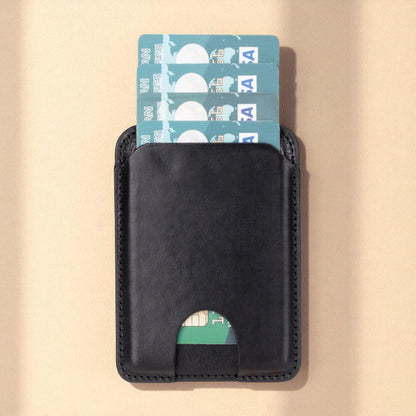 Personalised Leather Magnetic iPhone Wallet Case – Detachable Magsafe Card Holder