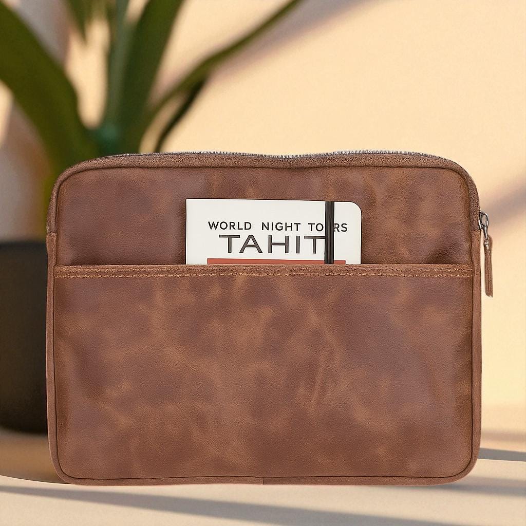 Personalised Leather Laptop Bag – 12", 14", 16" Briefcase / Work Tote