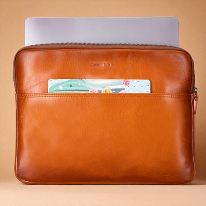 Personalised Leather Laptop Bag – 12", 14", 16" Briefcase / Work Tote