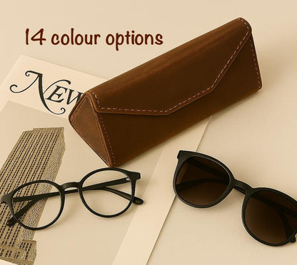 Personalized Leather Glasses Case – Eyeglass Holder, Custom Gift for Men & Women
