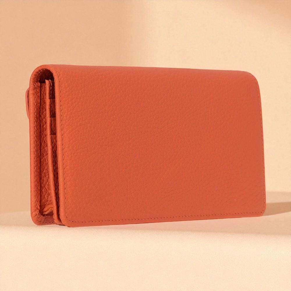 Personalised Leather Wallet  – Custom Clutch with Card Holder & Coin Pocket