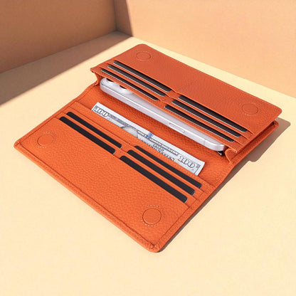 Personalised Leather Wallet  – Custom Clutch with Card Holder & Coin Pocket