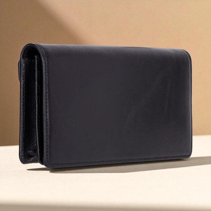 Personalised Leather Wallet  – Custom Clutch with Card Holder & Coin Pocket