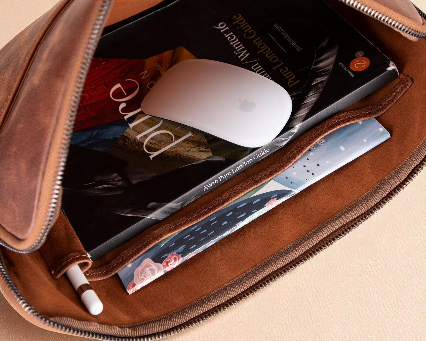 Personalised Leather Laptop Bag – 12", 14", 16" Briefcase / Work Tote