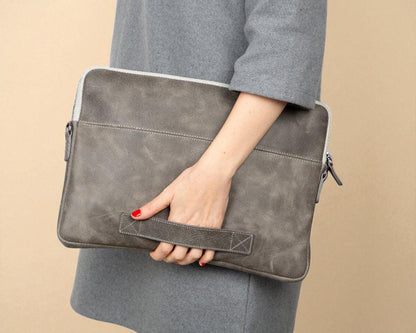 Personalised Leather Laptop Bag – 12", 14", 16" Briefcase / Work Tote