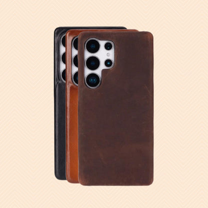 Leather Samsung Galaxy Case – Snap-On, Personalized, S25 Ultra & Z Flip 6