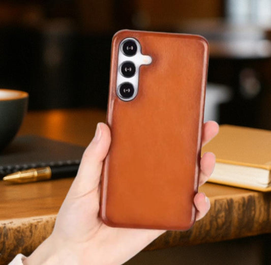 Leather Samsung Galaxy Case – Snap-On, Personalized, S25 Ultra & Z Flip 6